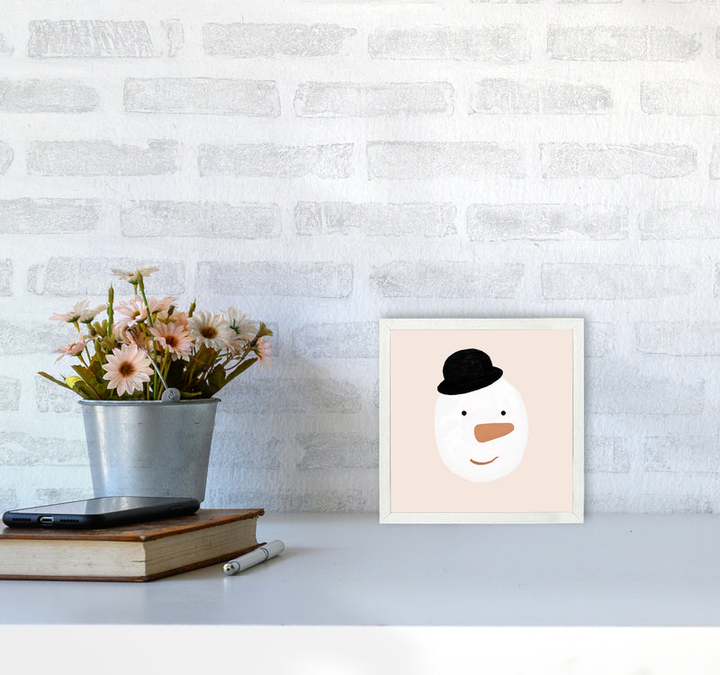 Snowman Christmas Art Print by Orara Studio4040 Oak Frame