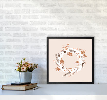 Christmas Wreath Christmas Art Print by Orara Studio5050 White Frame