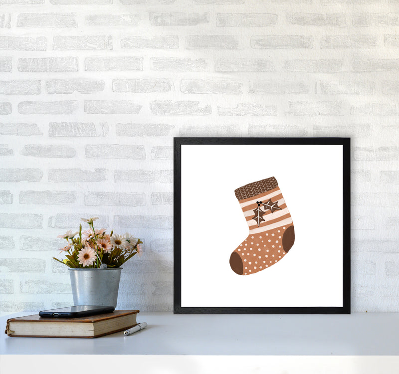 Xmas Stocking Christmas Art Print by Orara Studio5050 White Frame