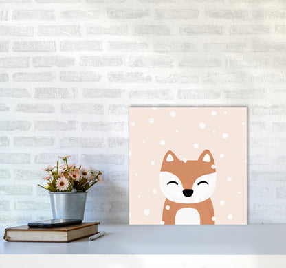 Snow & Fox Christmas Art Print by Orara Studio5050 Black Frame