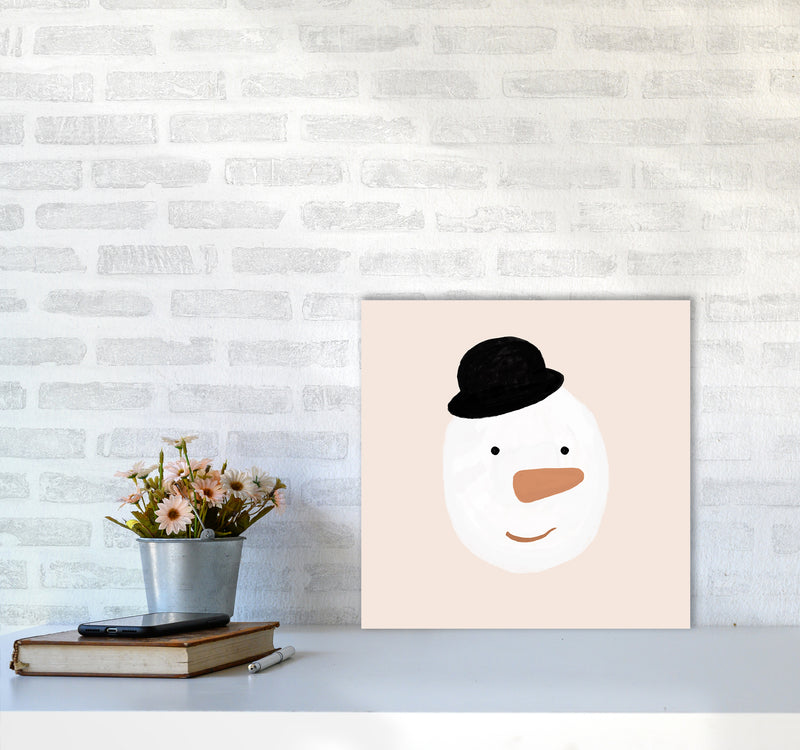 Snowman Christmas Art Print by Orara Studio5050 Black Frame