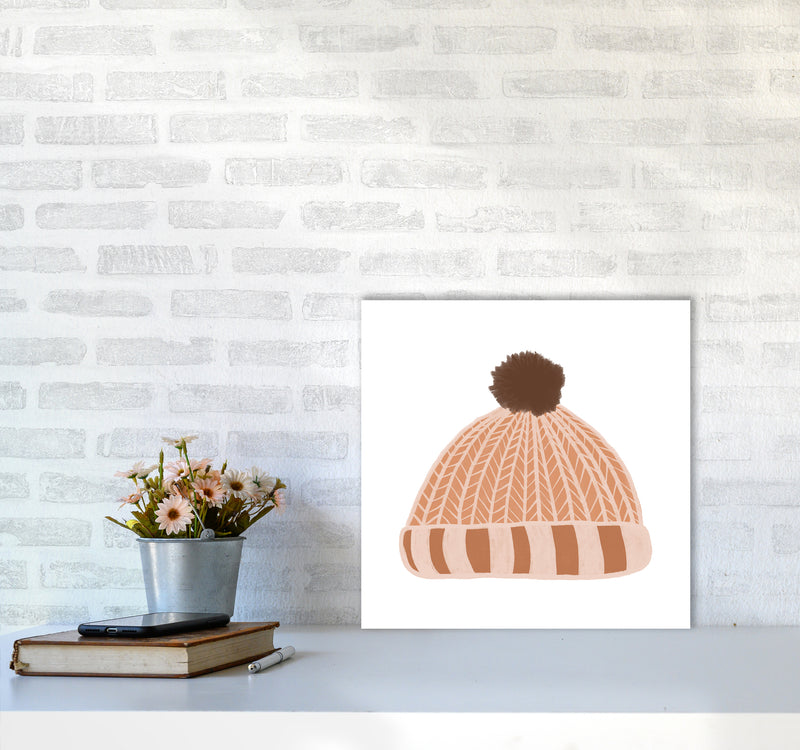 Wooly Hat Christmas Art Print by Orara Studio5050 Black Frame