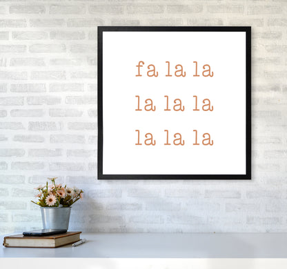 Fa La La Christmas Art Print by Orara Studio6060 White Frame