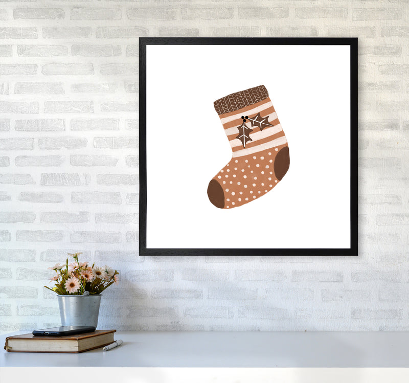 Xmas Stocking Christmas Art Print by Orara Studio6060 White Frame