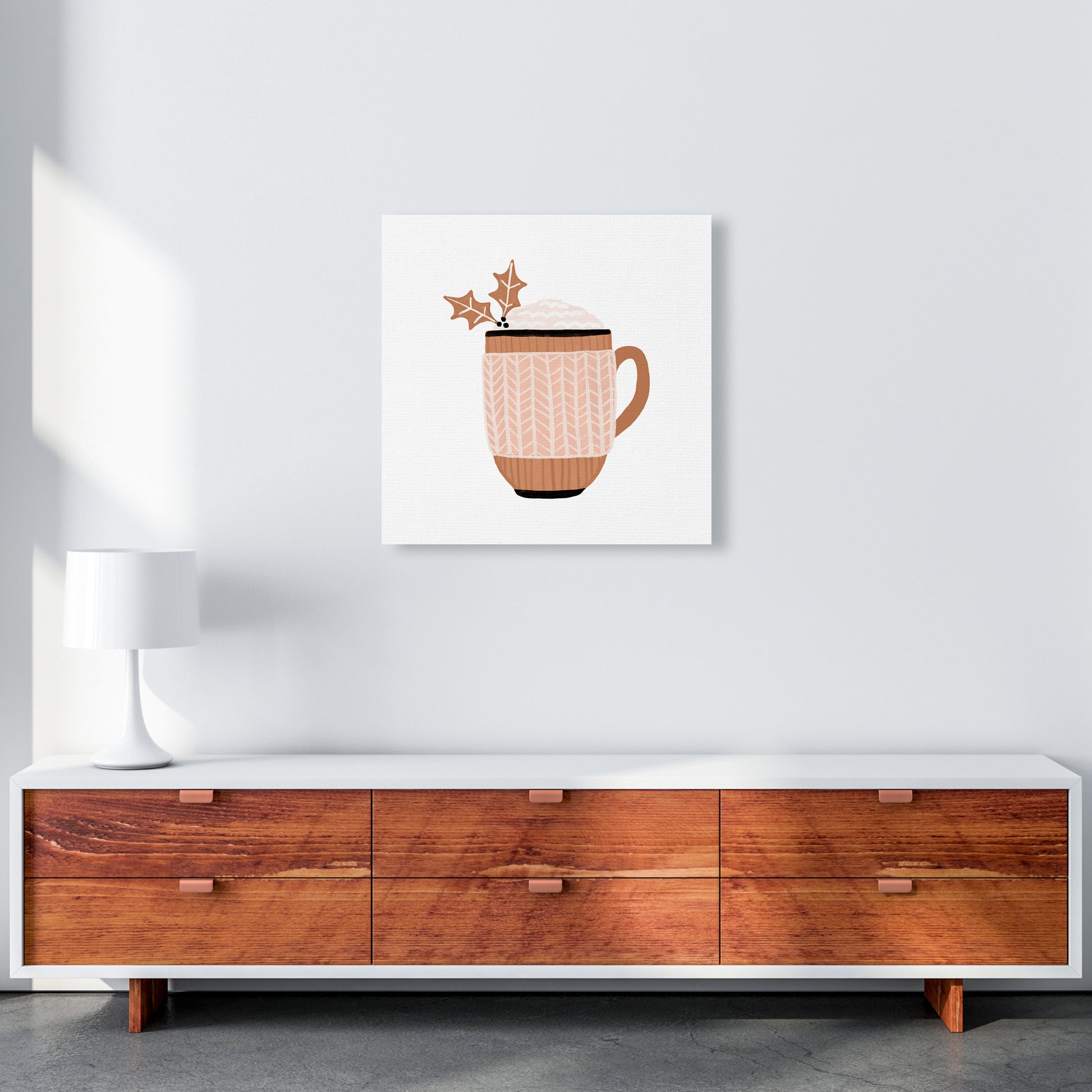 Christmas Drink Christmas Art Print by Orara Studio 60x60 Canvas