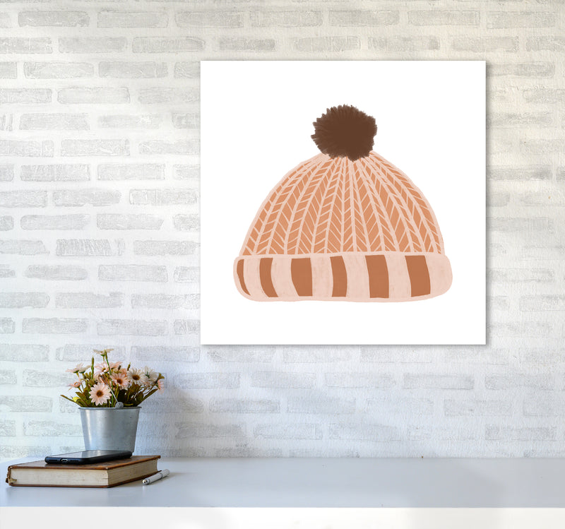 Wooly Hat Christmas Art Print by Orara Studio6060 Black Frame