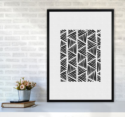 Black And White Abstract I Print By Orara Studio A1 White Frame