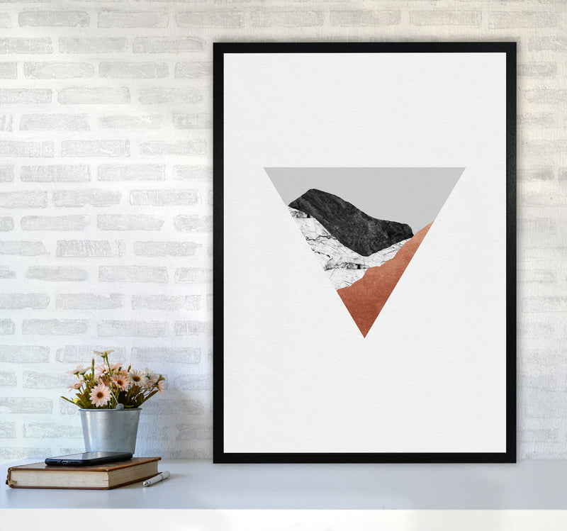 Copper Geometric II Print By Orara Studio A1 White Frame