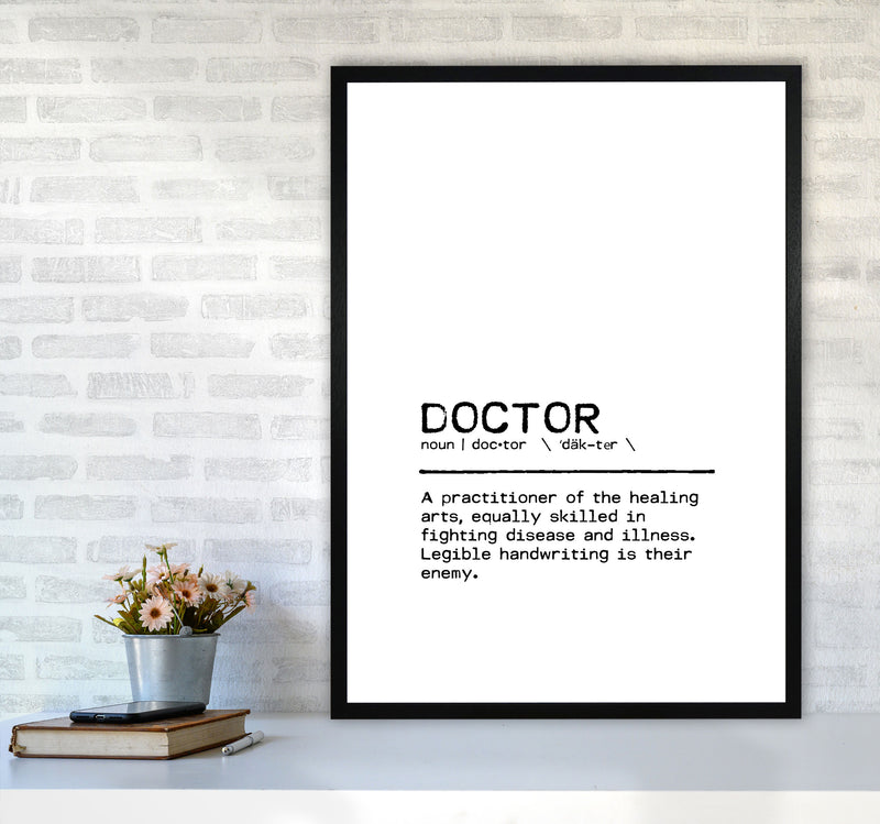 Doctor Legible Definition Quote Print By Orara Studio A1 White Frame