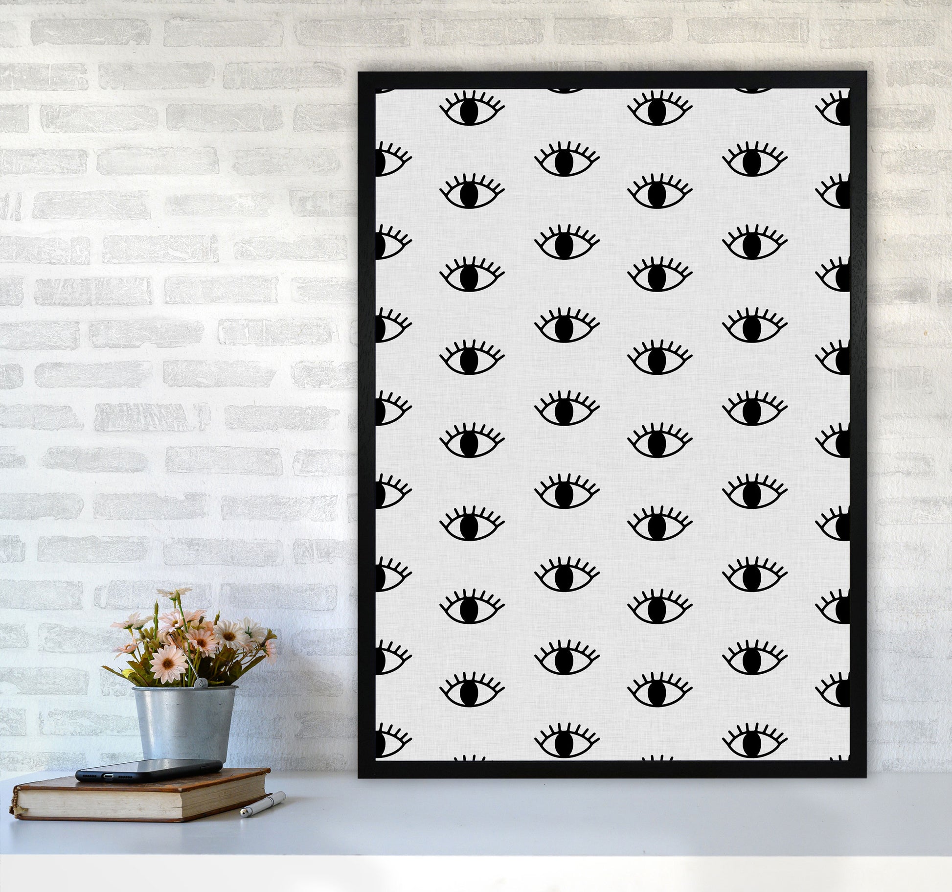 Eyes Open Print By Orara Studio A1 White Frame