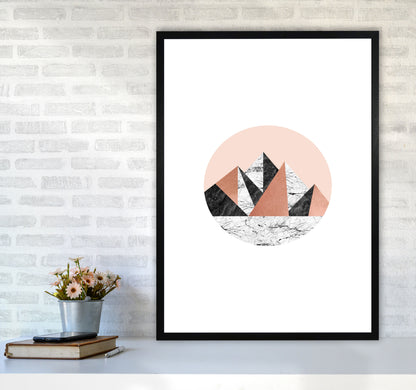 Geometric Landscape I Print By Orara Studio A1 White Frame