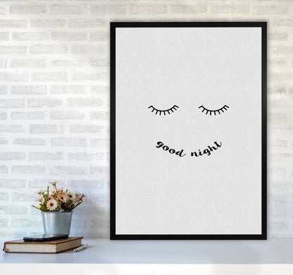 Good Night Quote Print By Orara Studio A1 White Frame