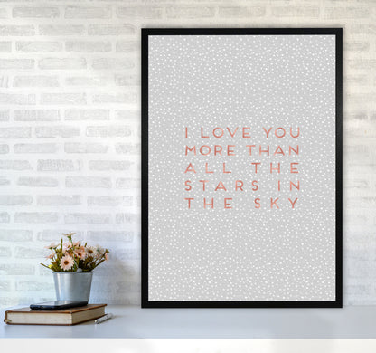 I Love You Quote Print By Orara Studio A1 White Frame