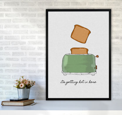 It&#39;s Getting Hot In Here Print By Orara Studio, Framed Kitchen Wall Art A1 White Frame