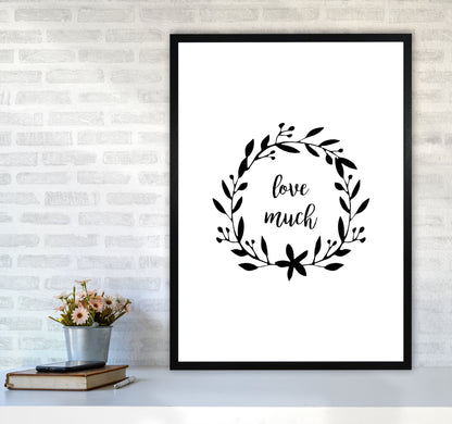 Love Much Illustration Print By Orara Studio A1 White Frame