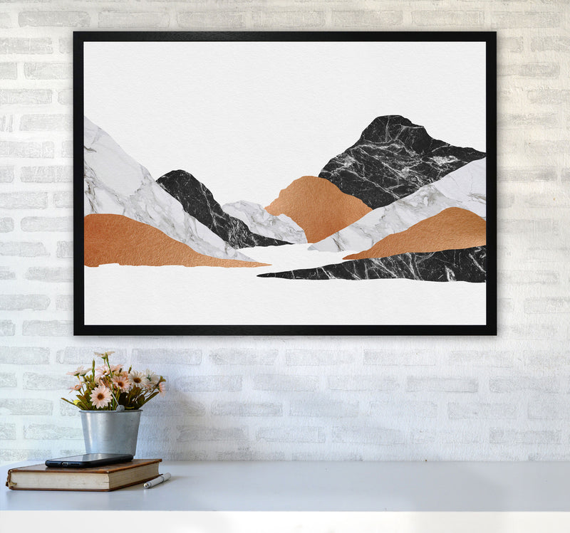 Marble Landscape II Print By Orara Studio, Framed Botanical & Nature Art Print A1 White Frame