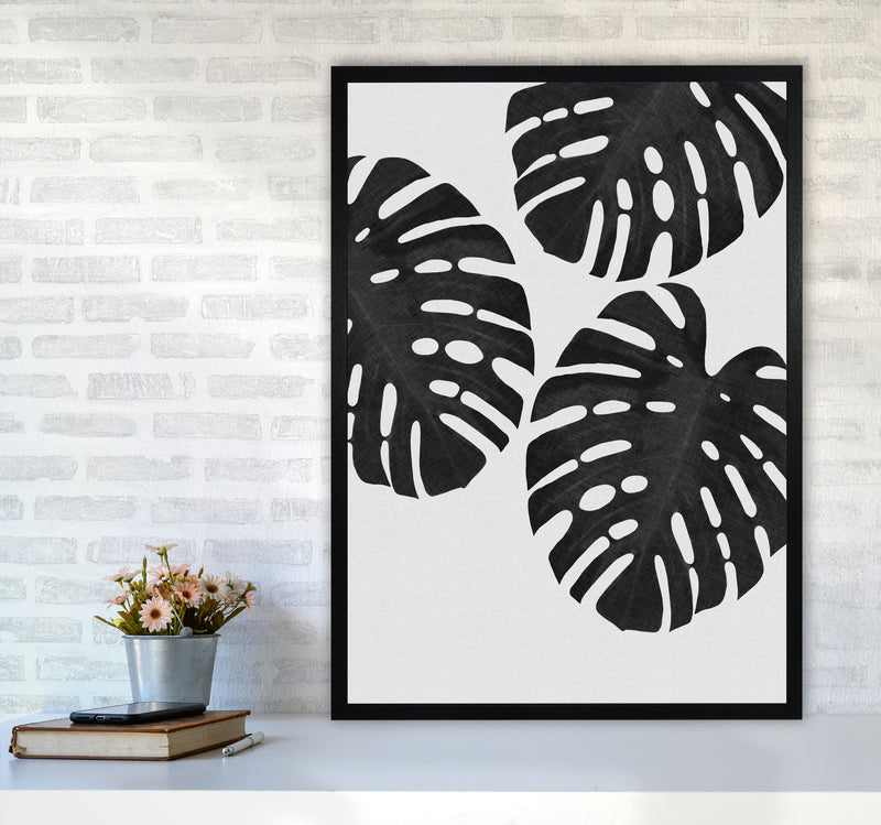 Monstera Black & White III Print By Orara Studio A1 White Frame