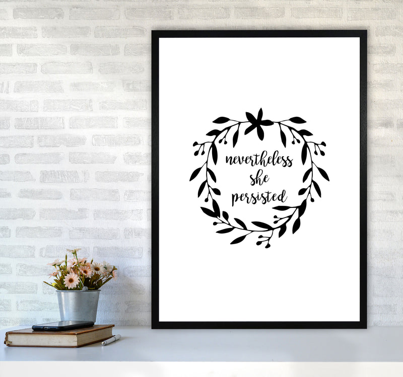 Nevertheless She Persisted Illustration Print By Orara Studio A1 White Frame