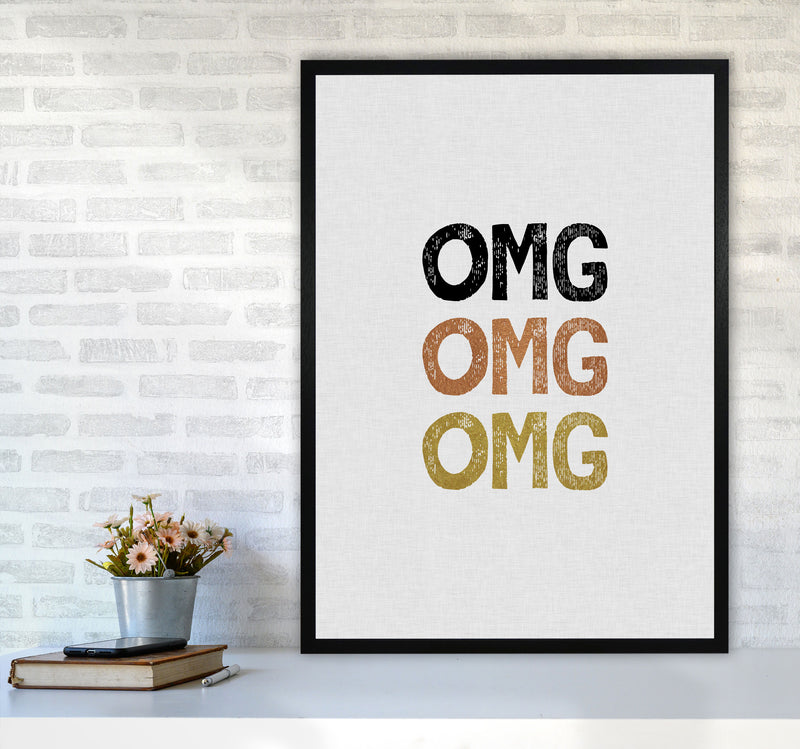 OMG Funny Quote Print By Orara Studio A1 White Frame
