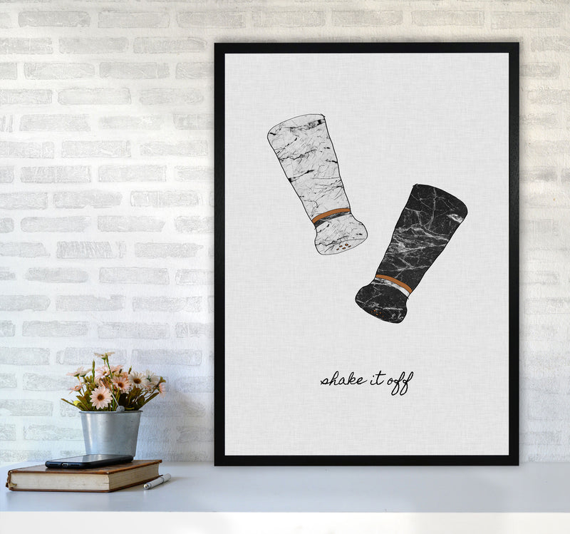 Shake It Off Print By Orara Studio, Framed Kitchen Wall Art A1 White Frame