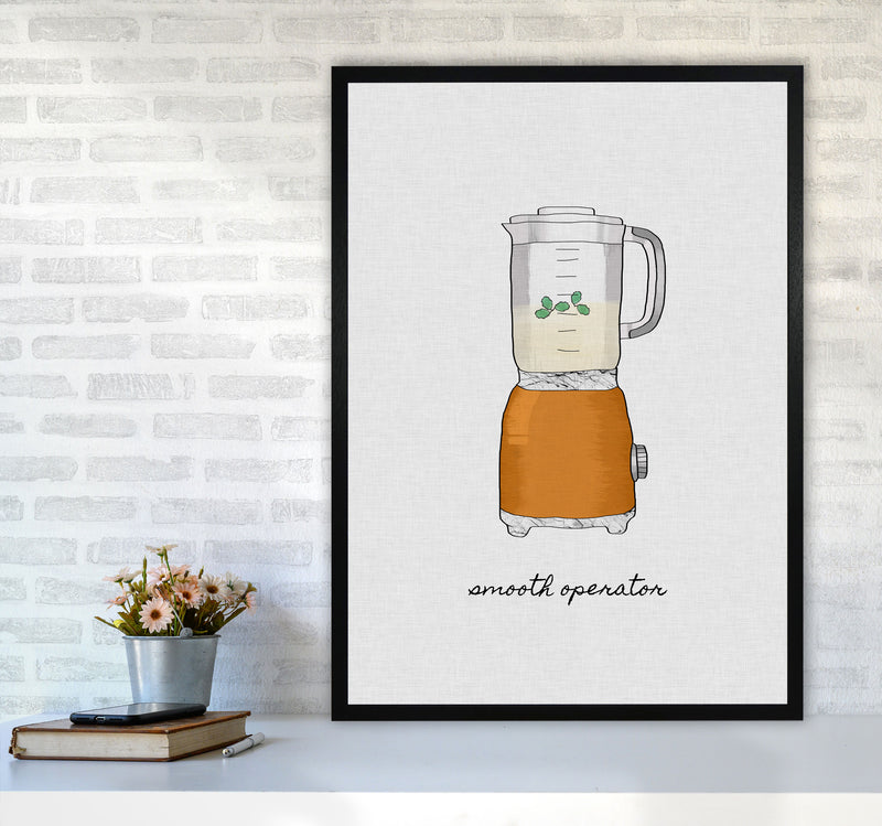 Smooth Operator Print By Orara Studio, Framed Kitchen Wall Art A1 White Frame