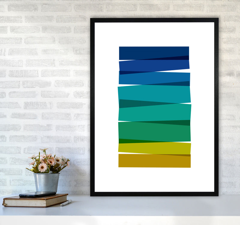 Stripes I Print By Orara Studio A1 White Frame