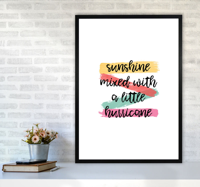 Sunshine Mixed With A Little Hurricane Print By Orara Studio A1 White Frame