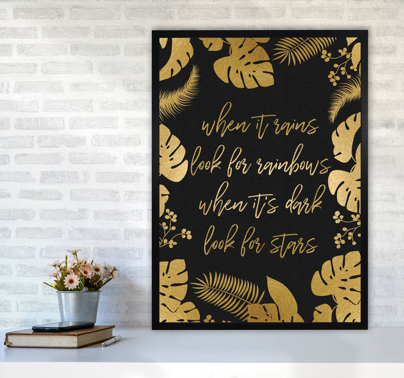 When It Rains Print By Orara Studio A1 White Frame