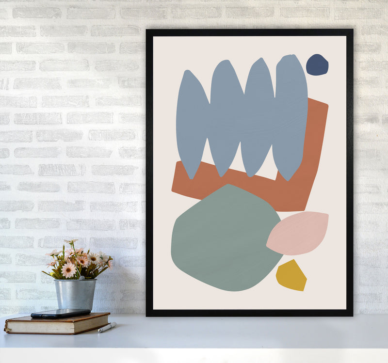 Collage Pastel II Art Print by Orara Studios A1 White Frame