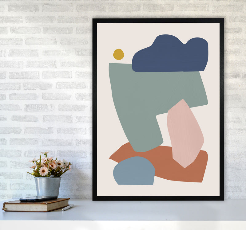 Collage Pastel I Art Print by Orara Studios A1 White Frame