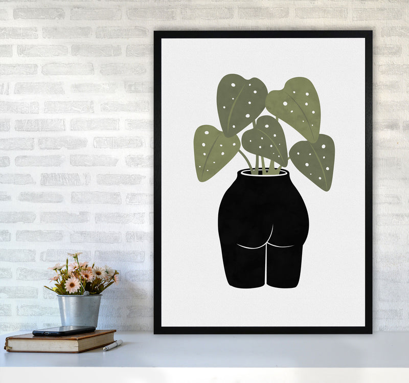 Butt-anical Vase Art Print by Orara Studios A1 White Frame