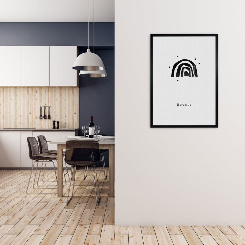 Quote Set - Boogie Art Print by Orara Studio A1 White Frame
