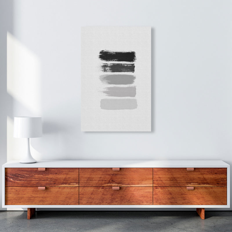 Black And White Stripes Print By Orara Studio A1 Canvas