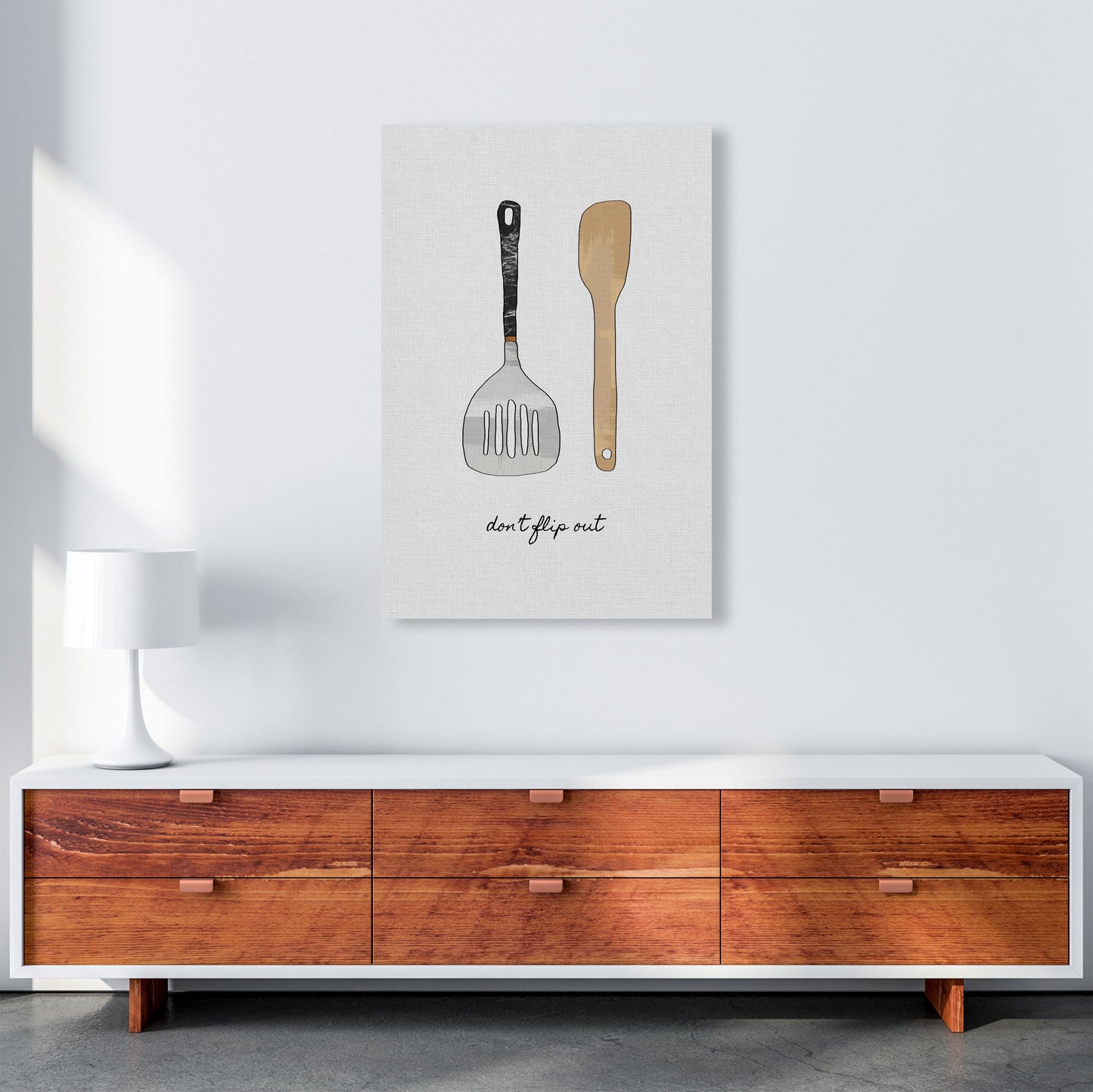 Don&#39;t Flip Out Print By Orara Studio, Framed Kitchen Wall Art A1 Canvas