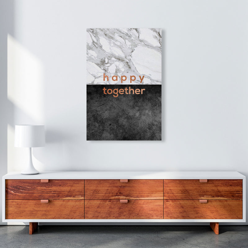 Happy Together Copper Quote Print By Orara Studio A1 Canvas