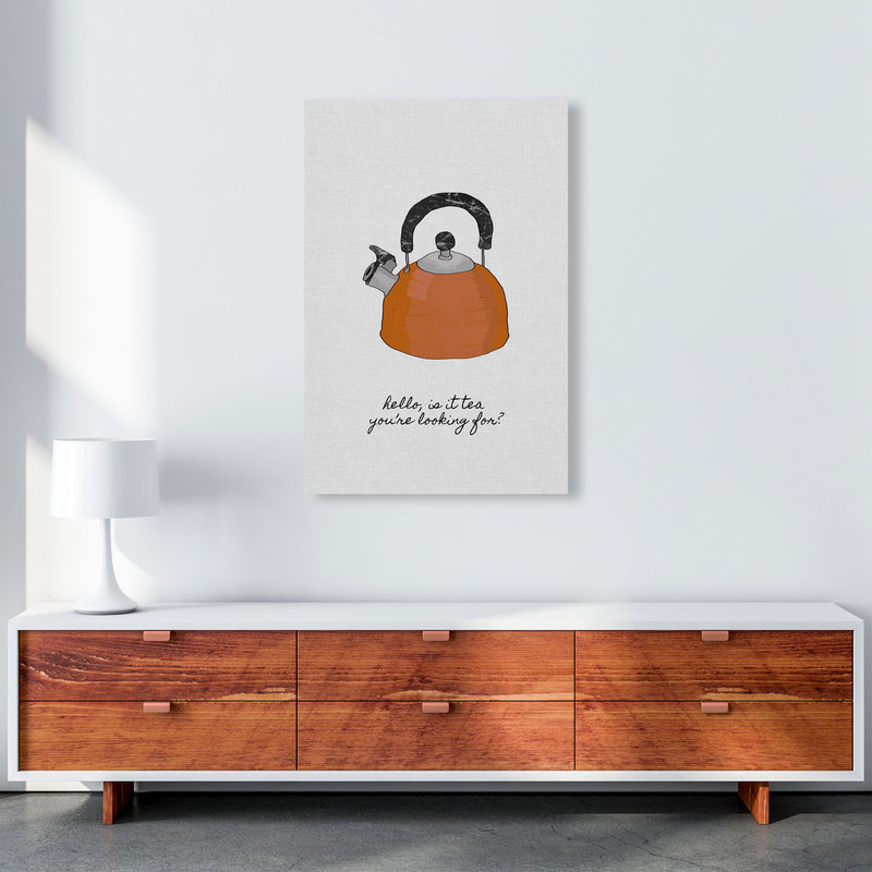 Hello Is It Tea Print By Orara Studio, Framed Kitchen Wall Art A1 Canvas