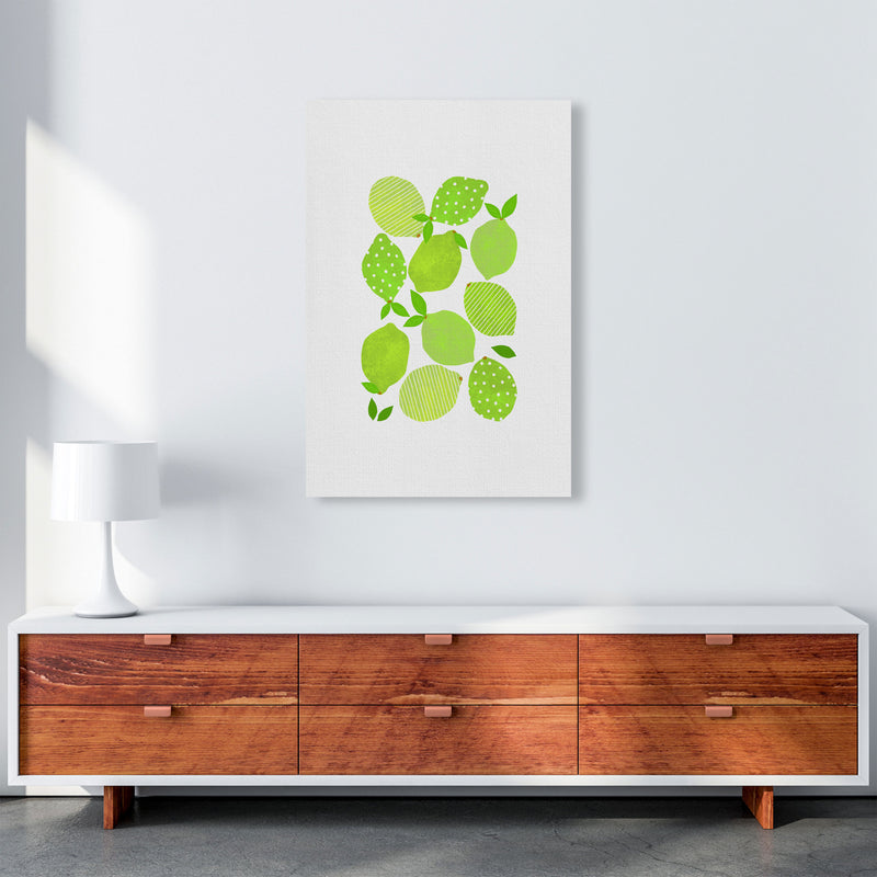 Lime Crowd Print By Orara Studio, Framed Kitchen Wall Art A1 Canvas
