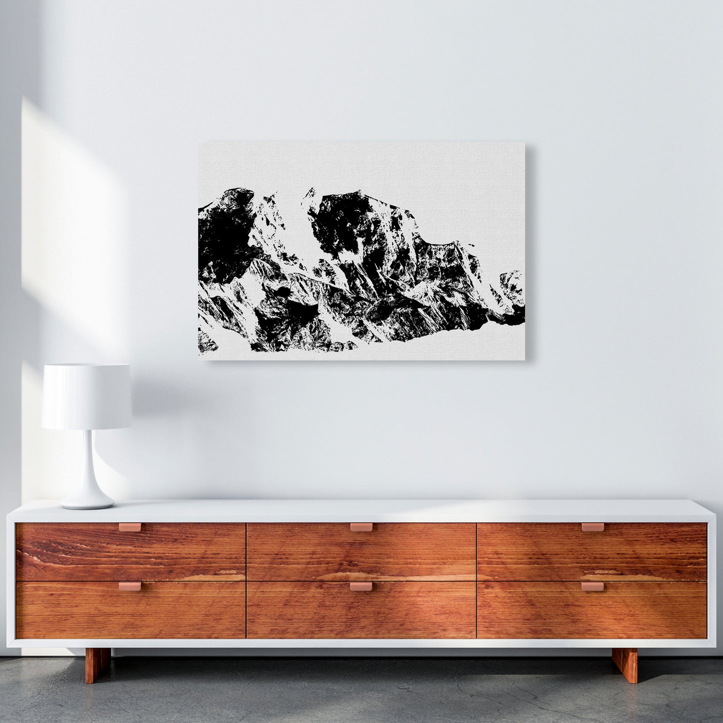 Mountains II Print By Orara Studio, Framed Botanical & Nature Art Print A1 Canvas