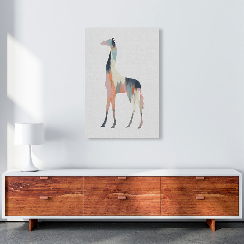 Pastel Giraffe Print By Orara Studio Animal Art Print A1 Canvas