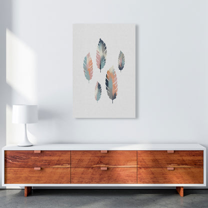 Pastel Leaves Print By Orara Studio, Framed Botanical & Nature Art Print A1 Canvas