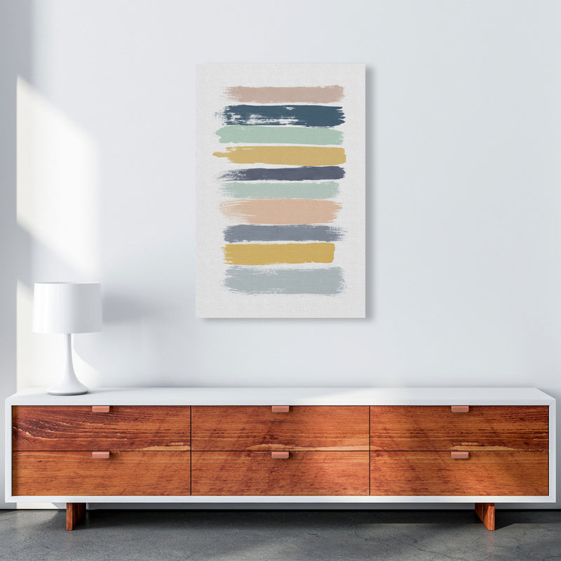 Pastel Stripes Print By Orara Studio A1 Canvas