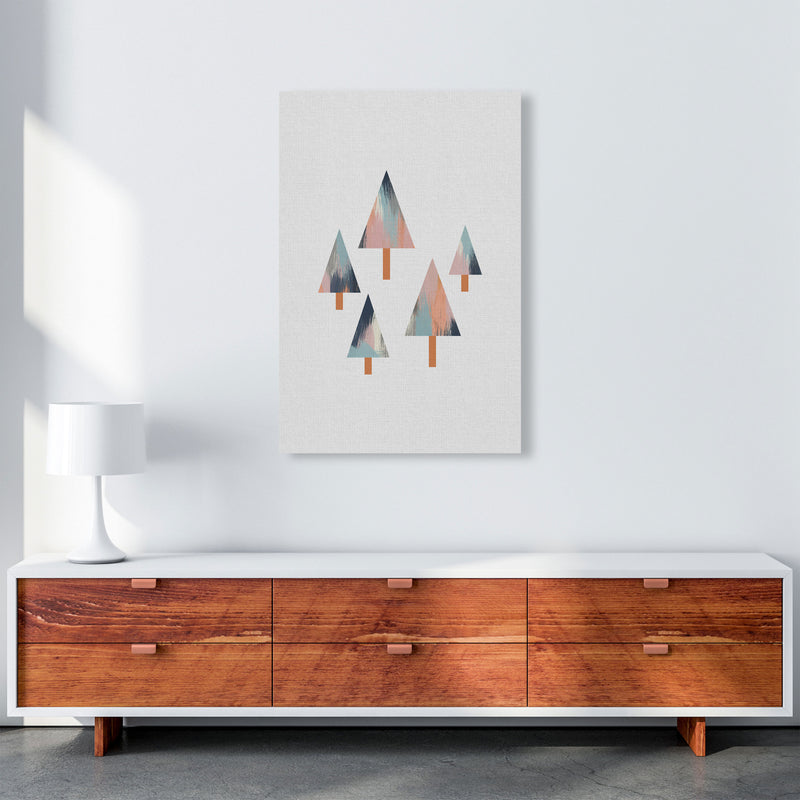 Pastel Trees Print By Orara Studio, Framed Botanical & Nature Art Print A1 Canvas