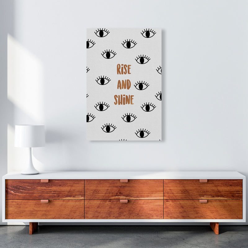 Rise & Shine Bedroom Quote Print By Orara Studio A1 Canvas