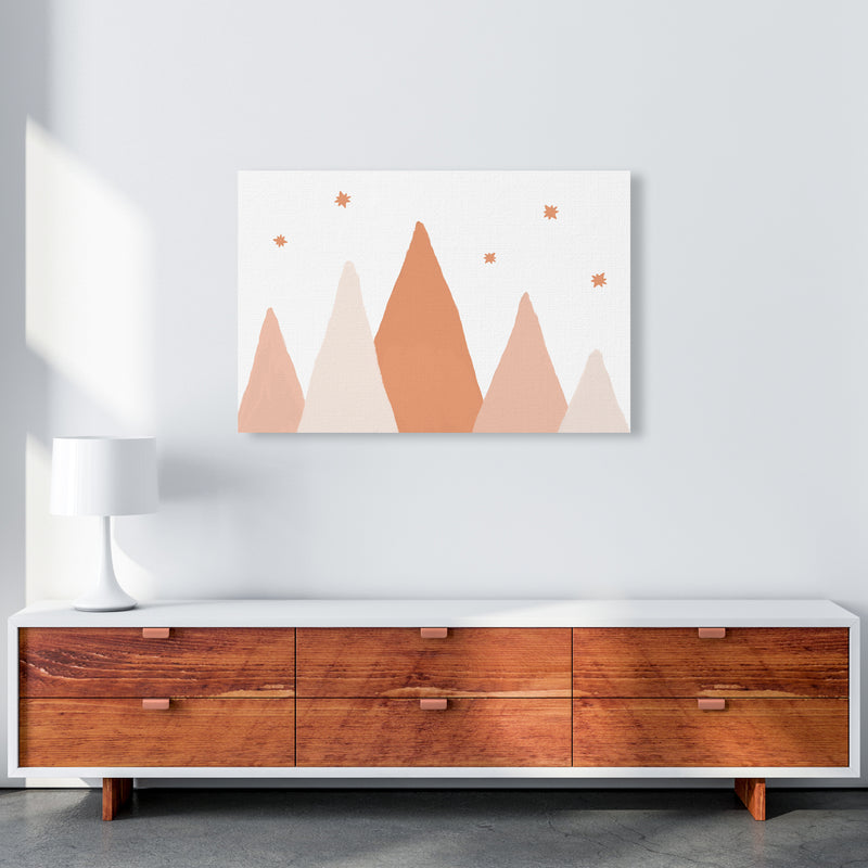 Blush Mountains Christmas Art Print by Orara Studio A1 Canvas
