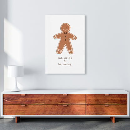 Eat Drink & Be Merry Christmas Art Print by Orara Studio A1 Canvas
