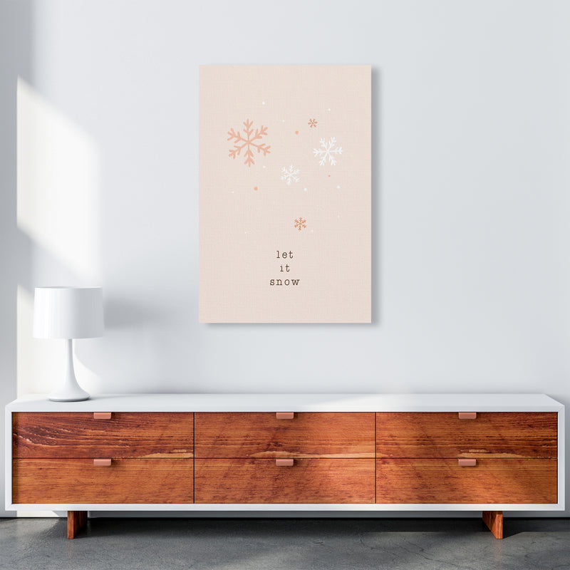 Let It Snow Christmas Art Print by Orara Studio A1 Canvas