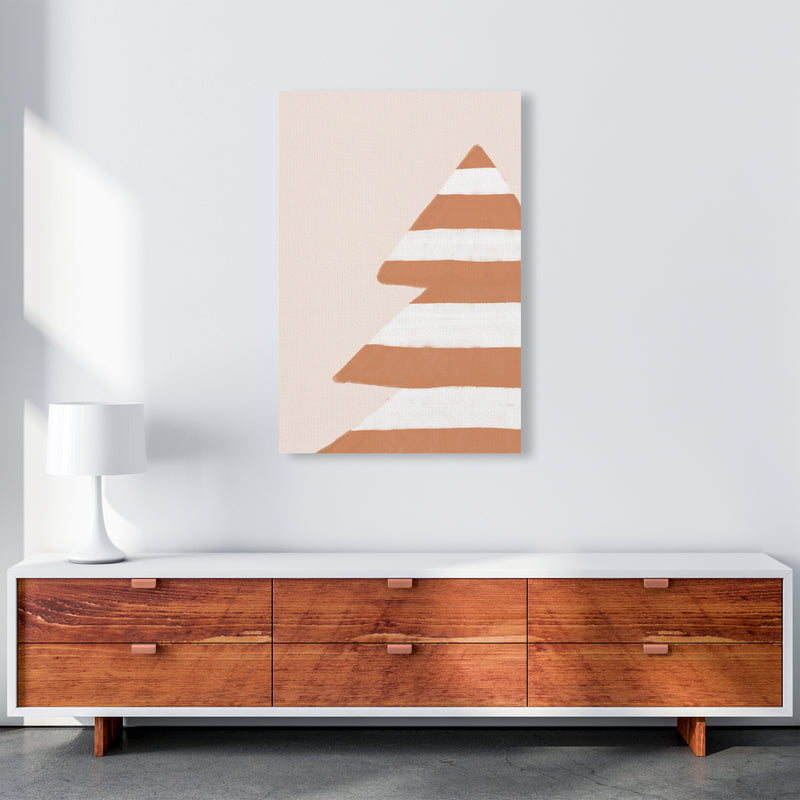 Stripey Xmas Tree Christmas Art Print by Orara Studio A1 Canvas