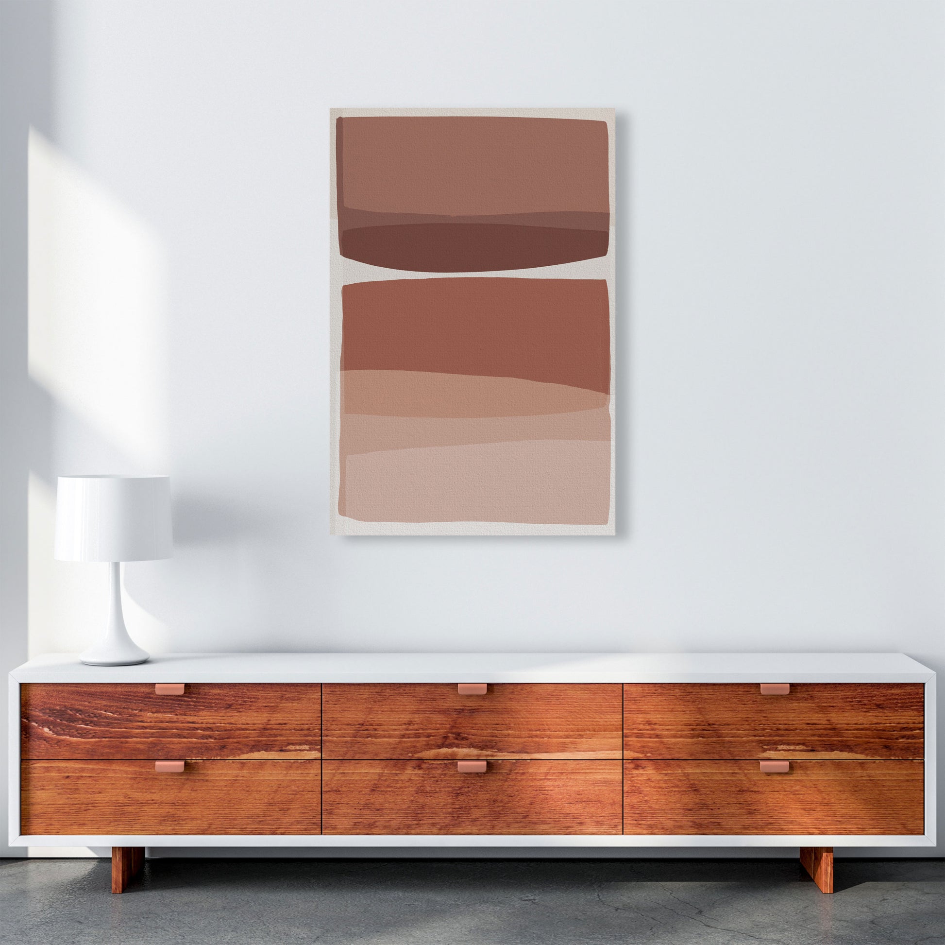 Modern Blush Abstract Art Print by Orara Studio A1 Canvas