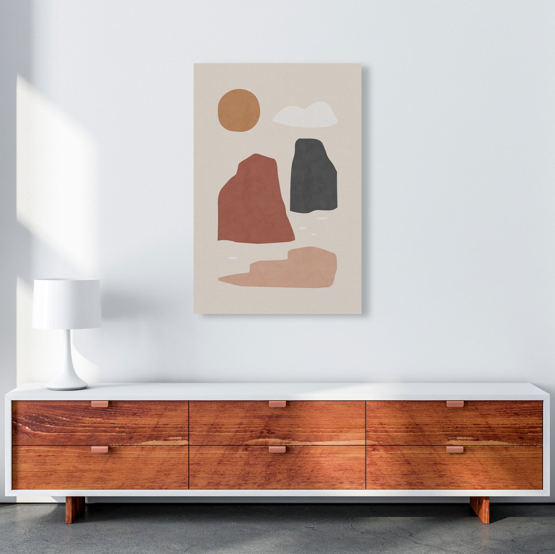 Landscape & Sun Art Print by Orara Studio A1 Canvas