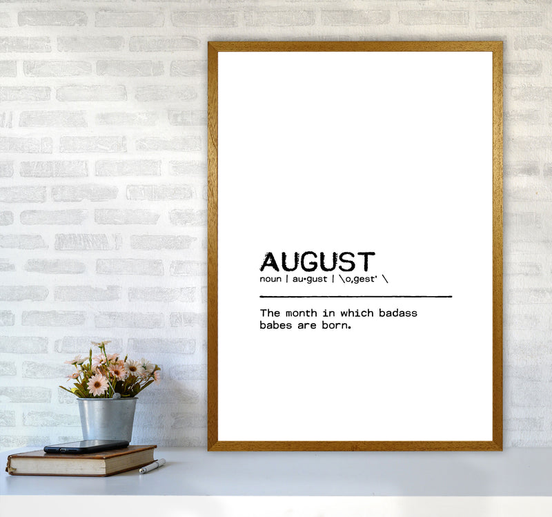 August Badass Definition Quote Print By Orara Studio A1 Print Only